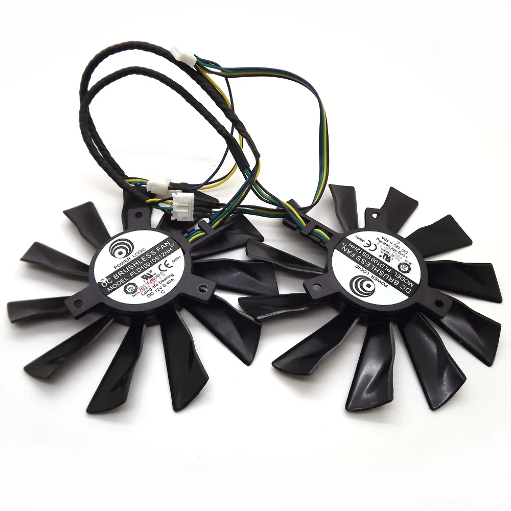 Free Shipping 2pcs/lot PLD10010S12HH 95mm 12V 0.35A VGA Fan For MSI GTX770 R9-280X R9-270X R7-260X GTX780 Graphics Card Fan