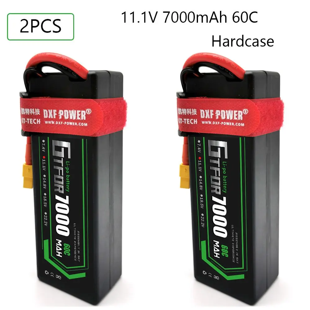 GTFDR 2PCS Lipo Battery 3S 11.1V 11.4V 8400mAh 8000mAh 7000mAh 7500mAh 5200mAh 50C 100C 110C 220C 130C 260C 140C 280C 60C 120C