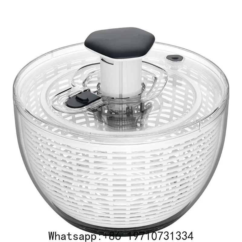 6.3 QT Salad Spinner Large Lettuce Dryer Spinner One-handed Easy Press Large Vegetable Dryer Salad Mixer Washer JT251