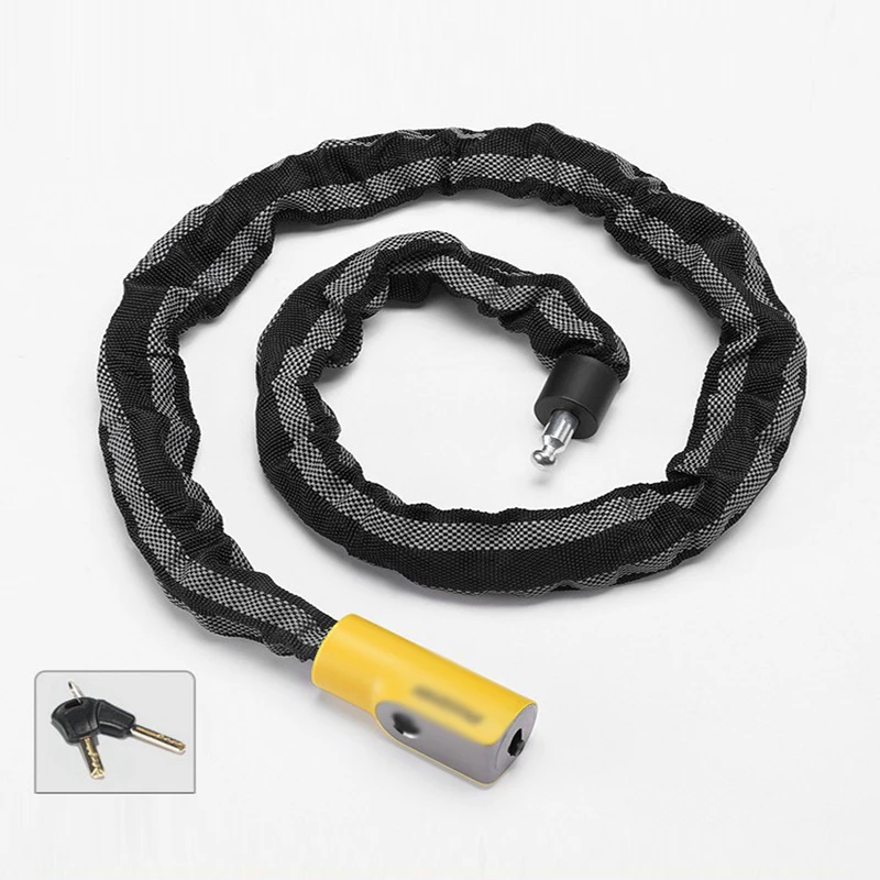 

1PCS Bicycle Lock Anti-theft Shear Resistant Mountain Bike Lock Extended Chain Lock Motorcycle Universal Chain lock
