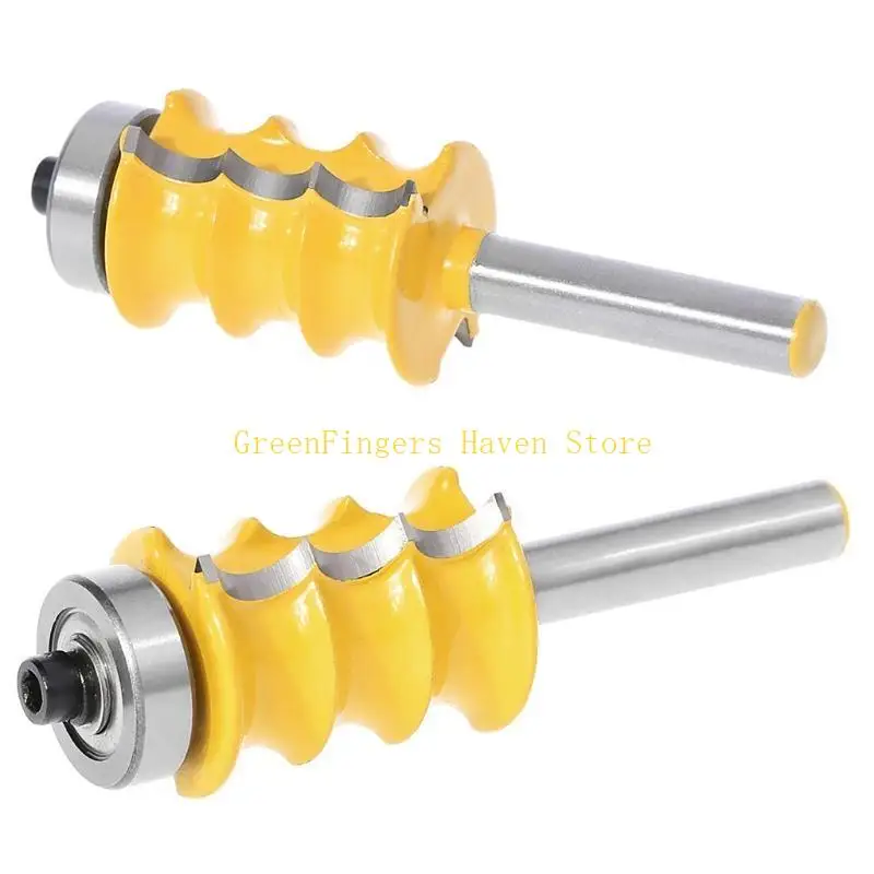 F68d colonna tripla perle/router modanatura a faccia bit -1/4 "gambo per lavorazione del legno