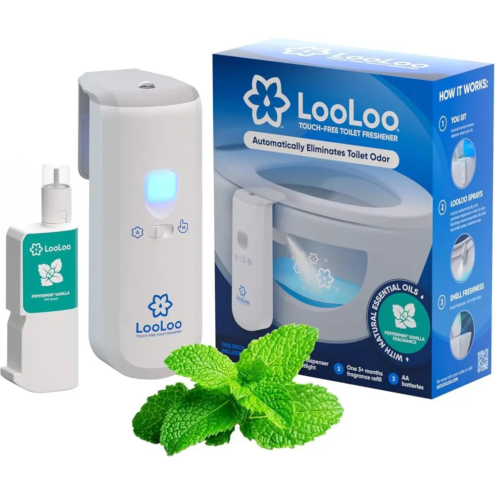 

Автоматический освежитель для туалета с подсветкой, стартовый набор с ароматом мяты и ванили