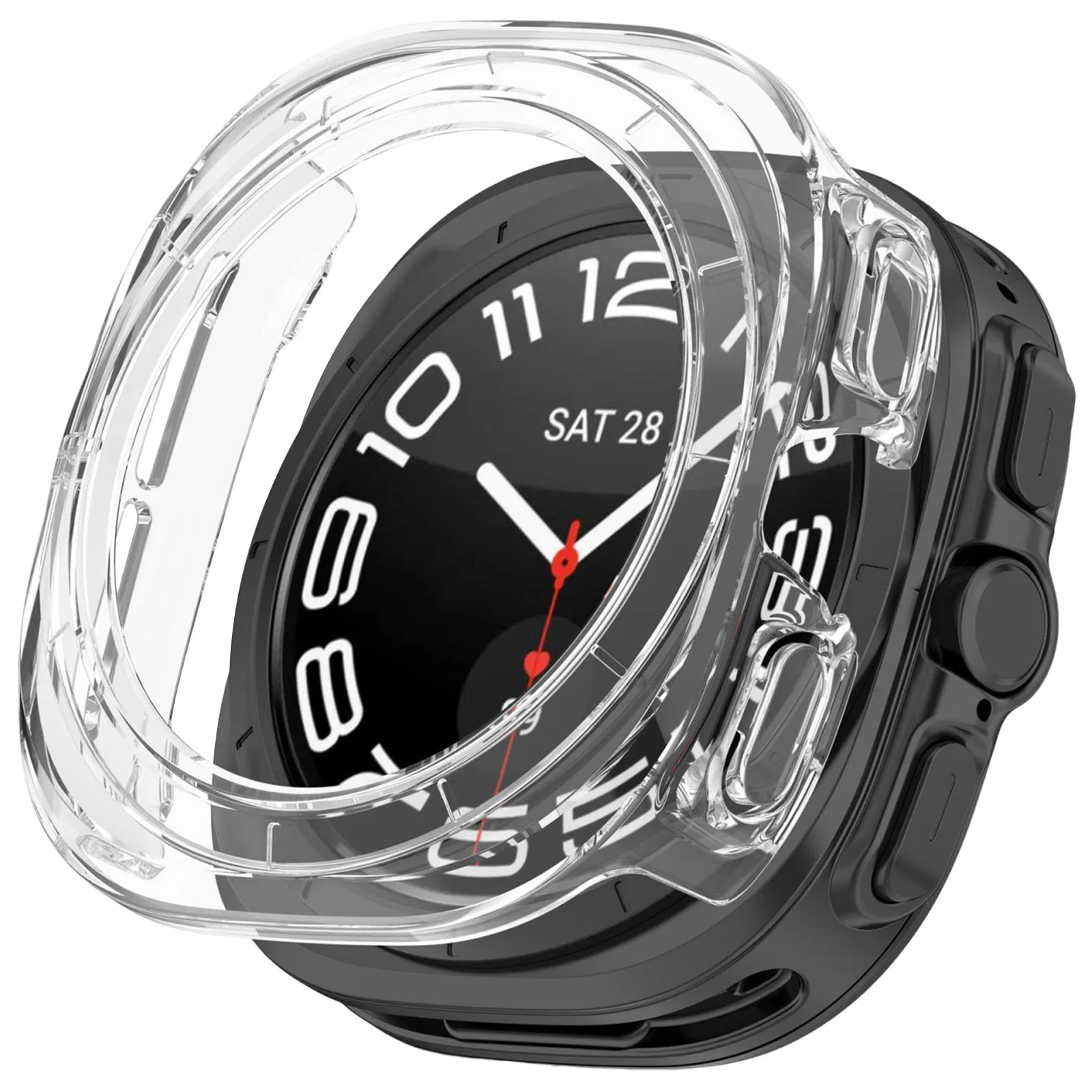 Hard PC Shell for Galaxy Watch Ultra 47MM Half Hollow Frame Cover Smartwatch Case Bumper Protective Shell for Galaxy Watch Ultra