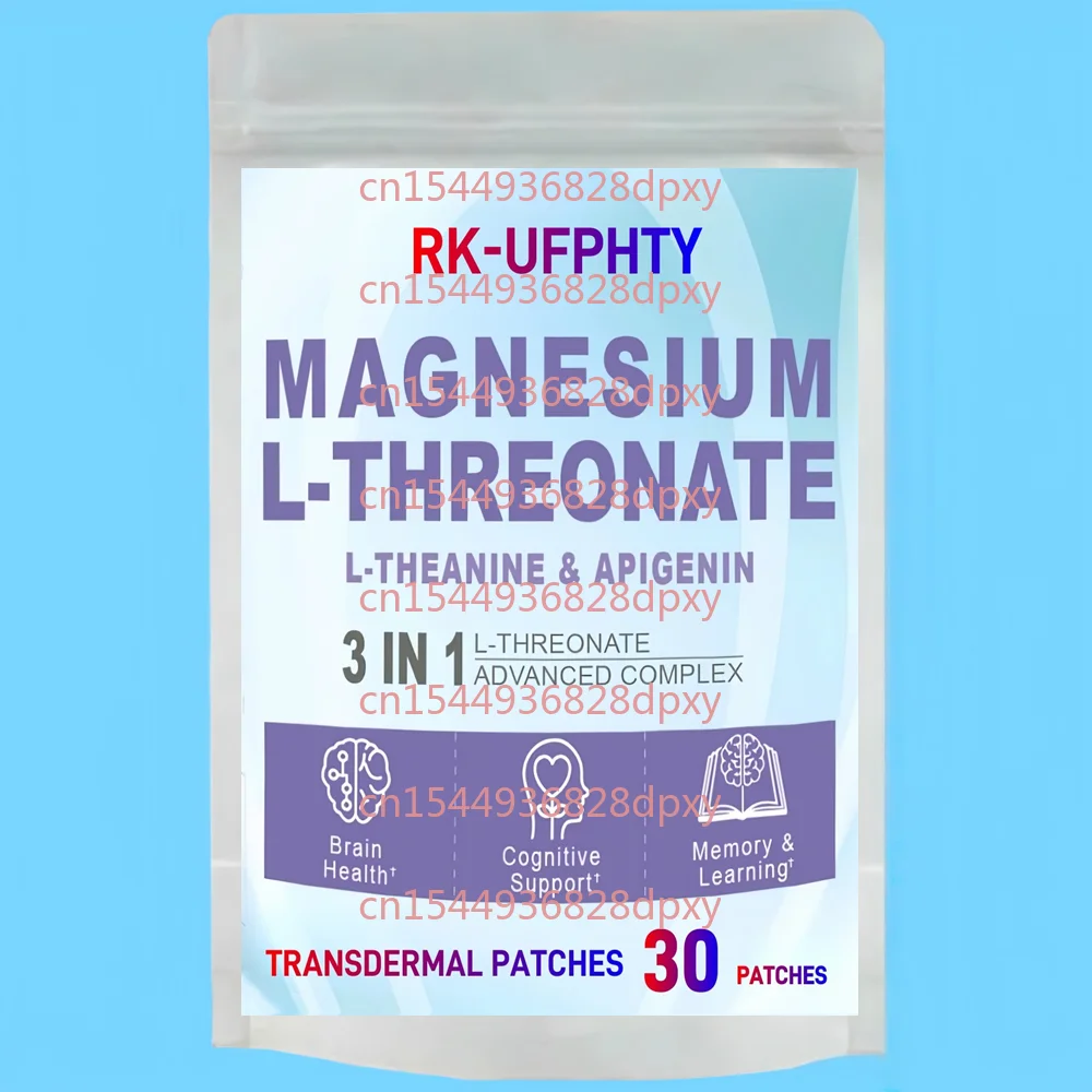 

30 трансдермальных пластырей с комплексом L-треоната магния и апигенином для здоровья мозга и когнитивных функций