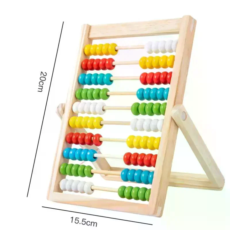 1Pcs Number Arithmetic Abacus Classic Educational Counting Toy 100 Beads Preschool Math Learning Toys Toddler Gift