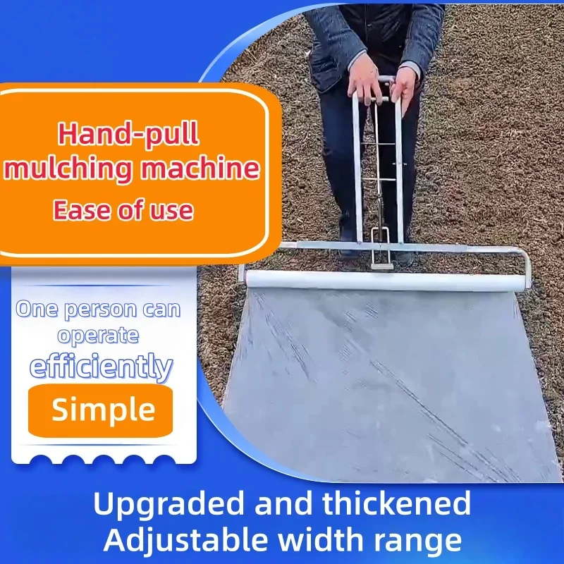 Kleine landbouw automatische filmpers- en afdekmachine Handmatige multifunctionele filmverspreidingsmachine Film afdekgereedschap