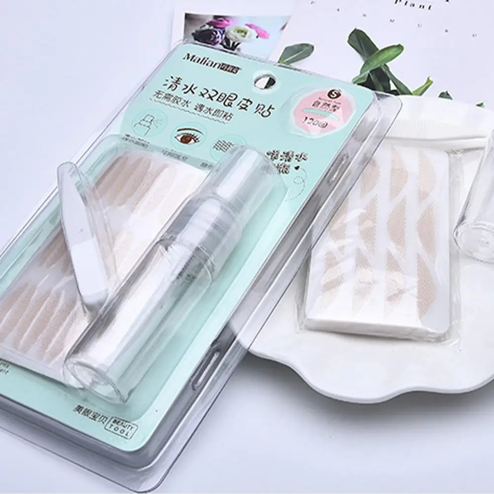 

120 Pair Eyelid Tape Clear Beige Natural Sticker Invisible Eyelid Stripe Makeup Big Eyelid Beauty Tools Stickers Eyes H2I4