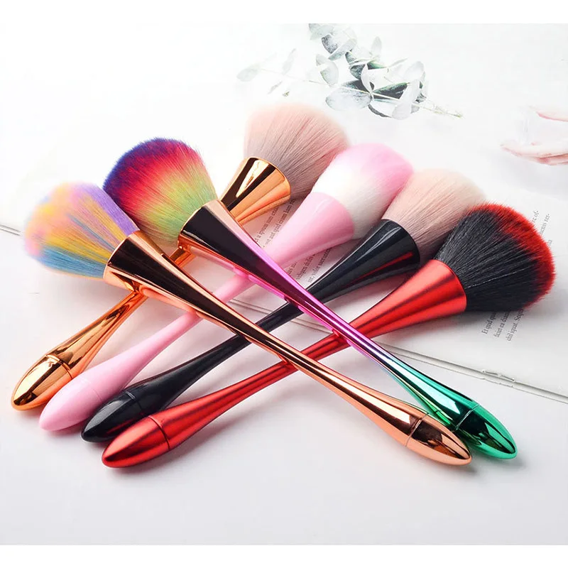 Color Nail Brush Professional Makeup Brushes Gel For Dust Paint Manicure Nails Art Make Powder Brush Stylist Supplies Accessory