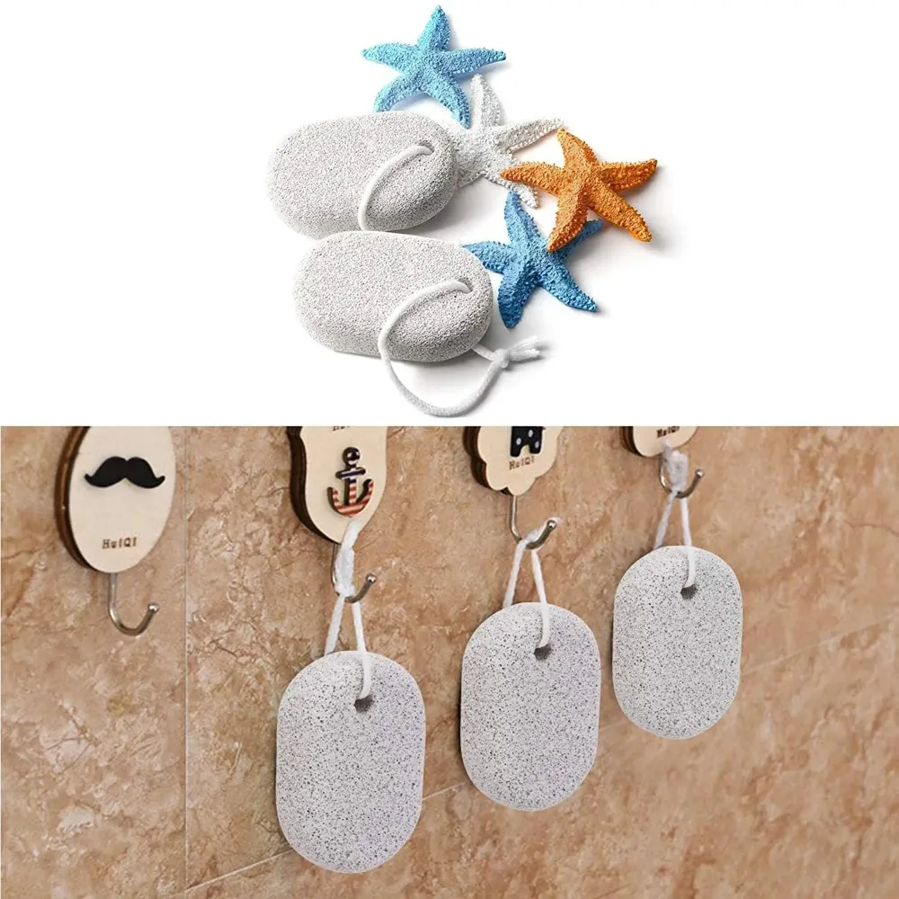 楕円形の天然軽石石足角質剥離ツールアクセサリー研削足石ハードフットスクラバー