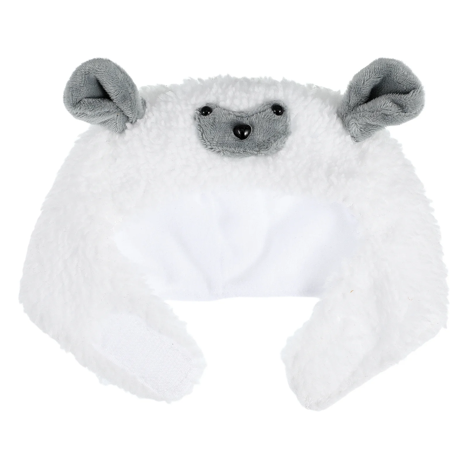 

Lamb Style Pet Hat Breathable Cotton Cartoon Design Party Photo Prop Pet Hat Accessory Cat Puppy Small Dog Headwear