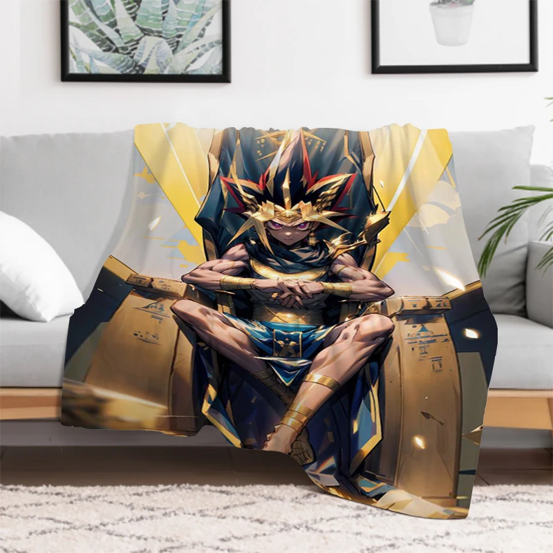 Yu-Gi-Oh Anime Blanket Fluffy Soft Blankets for Decorative Sofa Furry Plush Microfiber Bedding Bedspread on the Bed Knee Throw