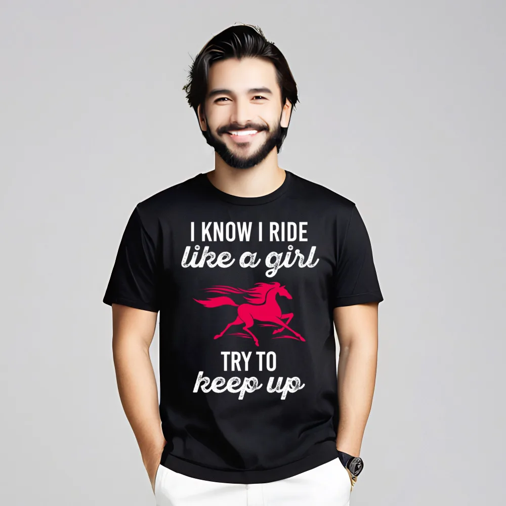

Latest Male T Shirts I Know I Ride Like Crazy Tees Cotton Fabric O Neck Short Sleeve Printed On T Shirt Lovers Day