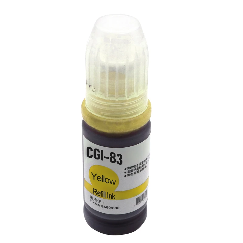 Imagem -06 - Recarga Tinta Corante para Impressora Compatível com Canon G580 G680 G650 G570 G670 G590 G595 G690 G695 Tinta Corante Gi83 43 33 23 13 70ml Peças