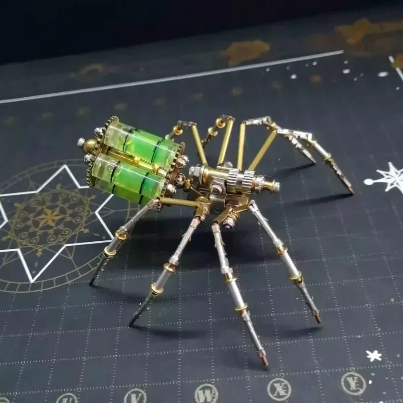 ثلاثية الأبعاد الميكانيكية المعادن الحشرات النحاس لغز Steampunk العنكبوت نموذج ، لغز لتقوم بها بنفسك عدة الحرفية هدايا عظيمة للمراهقين عيد الميلاد الحلي