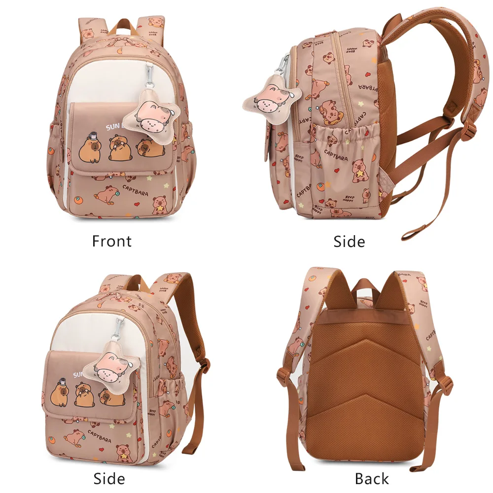 SUN EIGHT Mochila informal de 15 pulgadas con dibujos animados, mochilas escolares ligeras, bolsa de viaje de nailon impermeable, mochila escolar para estudiantes