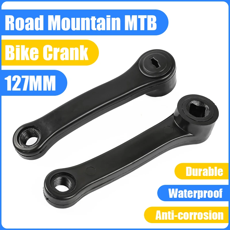 127MM Electric Bicycle Crank Durable Square Hole Left/Right Road Mountain MTB Bike Crank Foot Swing Arm Accessories