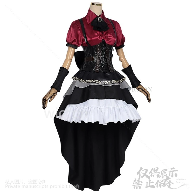 Réplique BanG de jeu d'anime Costume Cosplay Togawa Sakatm, c'est MyGO!!! Perruque de Robe Lolita de Style Gothique Personnalisée, pour Fille et Femme