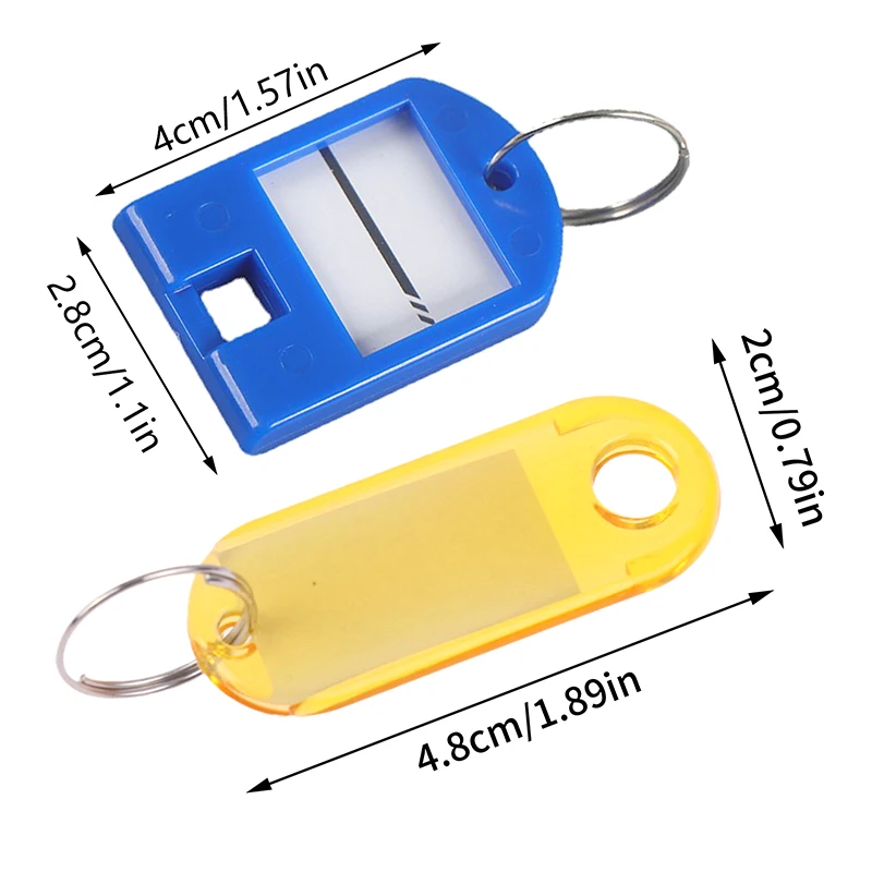 10 Stück mehrfarbige Schlüssel bund Schlüssel ID Etikett Tags Gepäck ID Tags Hotel Nummer Klassifizierung Karte Schlüssel ringe Schlüssel bund