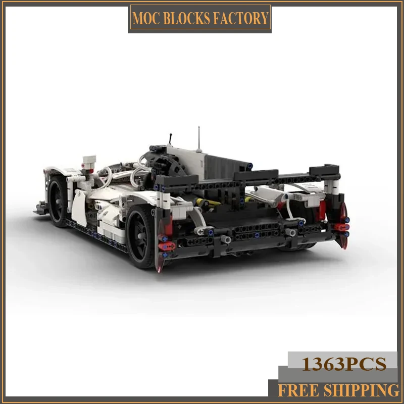 

Moc Building Blocks Classic LMP 1 Car Model Technology Bricks Vehicle Legendary Sportscar DIY Toys For Kids Children