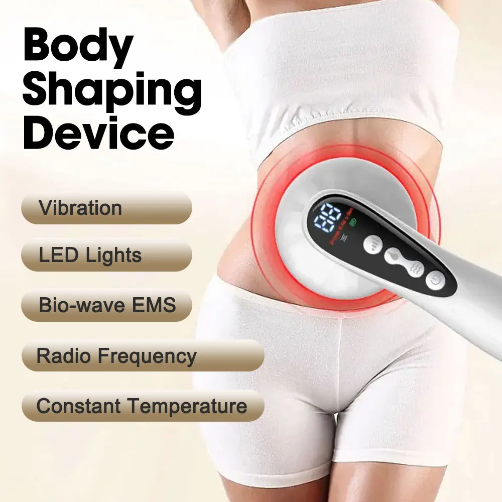 

Handheld Body Massager EMS Heating Vibrating LED Lights 3 Modes Lifting Abdominal Waist Arm Leg Massage Body Shaping Device