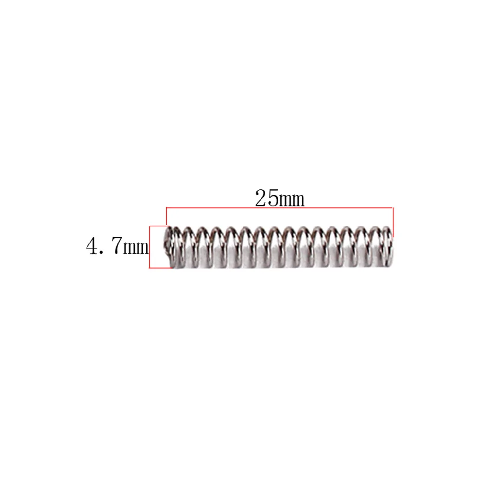 

45 pcs Spring Kit 25Mm Silver Metal For Electric Guitar Pickup Height Adjustment Screw Compatible Humbucker Mounting Springs