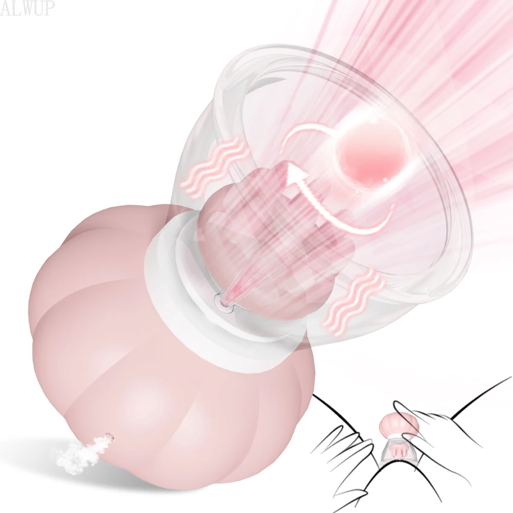 Suministros potentes para adultos, vibrador de pecho, masajeador, lengua, lamiendo, masturbación del clítoris, Juguetes sexuales para mujeres, vibrador de succión, Juguetes sexuales