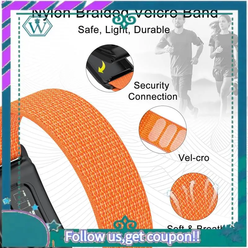 

Upgraded Nylon Sport Band For Whoop Band 4.0 Strap Men Women With Bumper Case,Breathable Adjustable Waterproof Replacement Strap