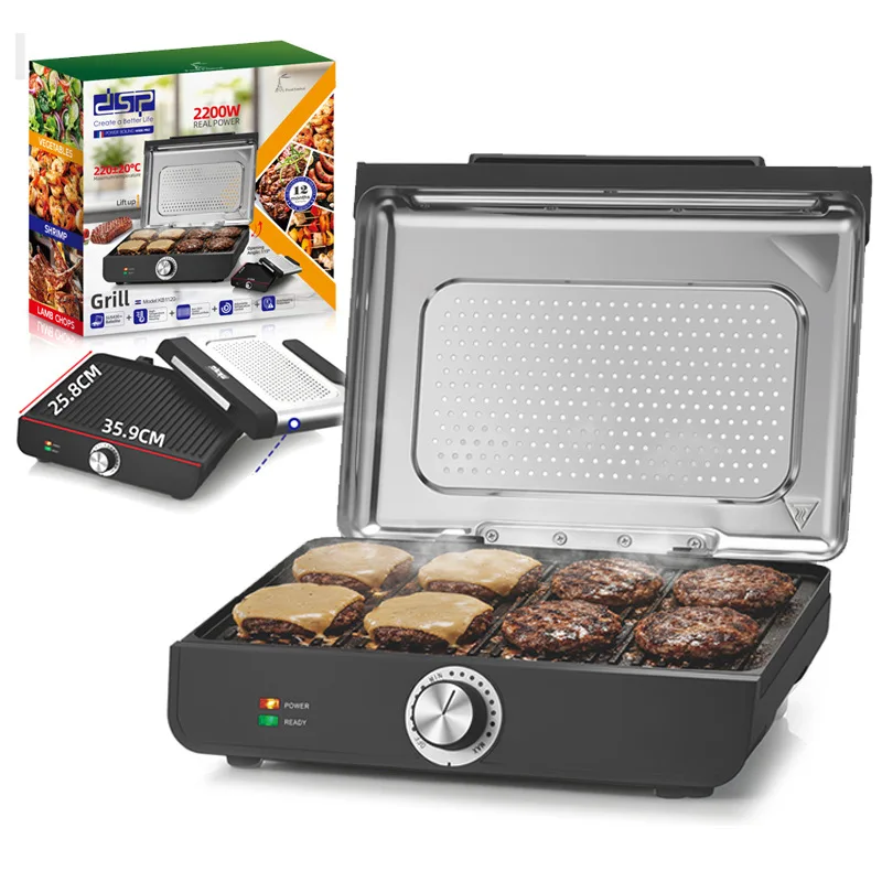 Electric Grill Smokeless Household Grill Electric Multifunctional Electric Grill Pot
