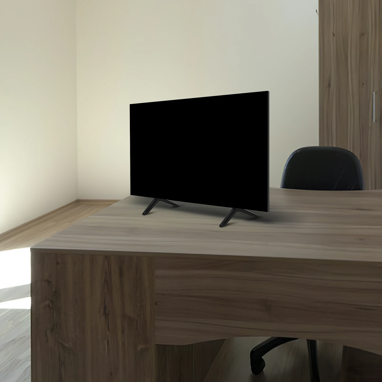 

Base Sturdy Support Versatile Viewing Easy Installation Black Adjustable Modern Stand Desk Top Replacement Legs Computer