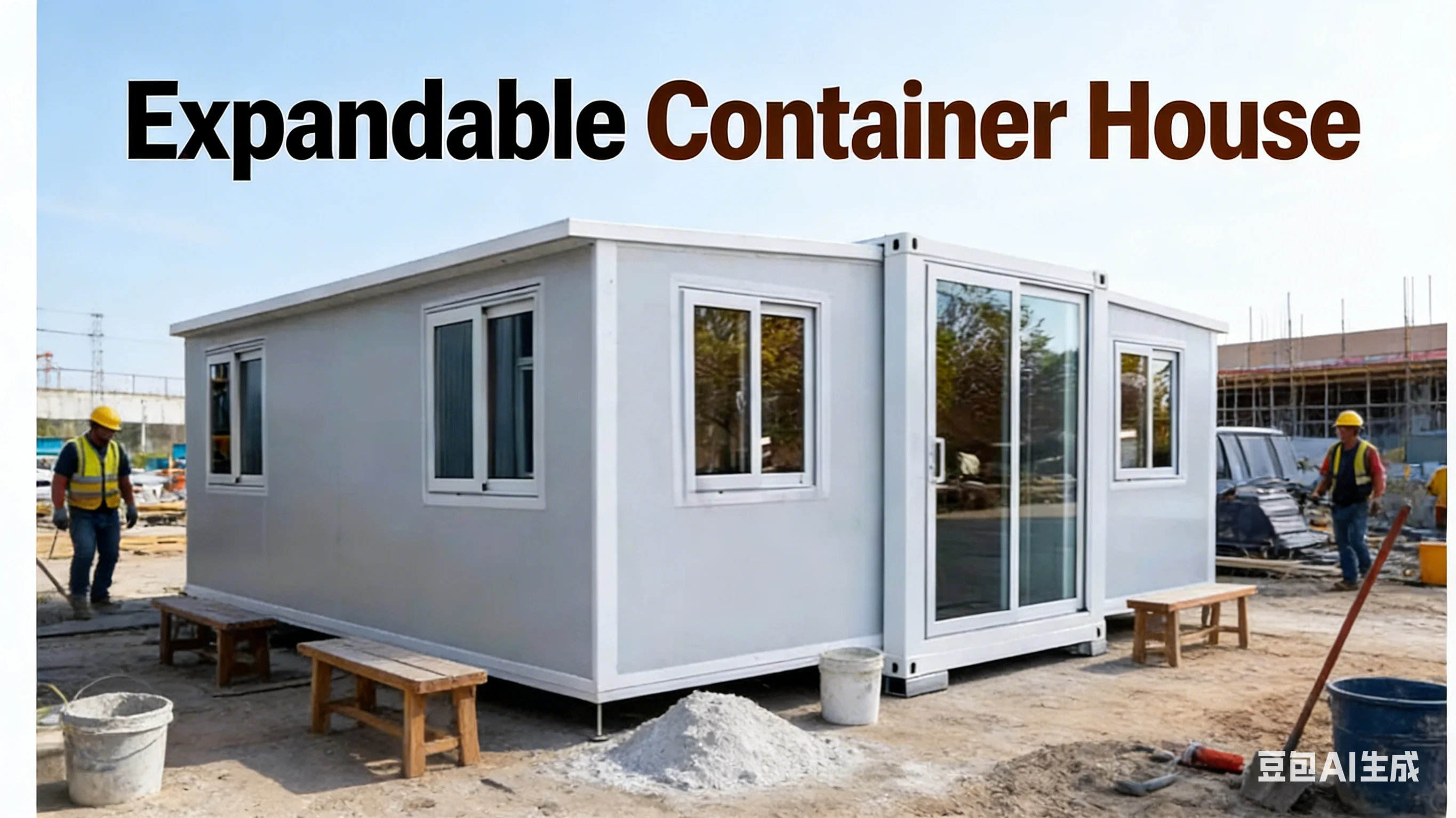 Sustainable Living House - Customized 3D Printed Foldable House Recycled