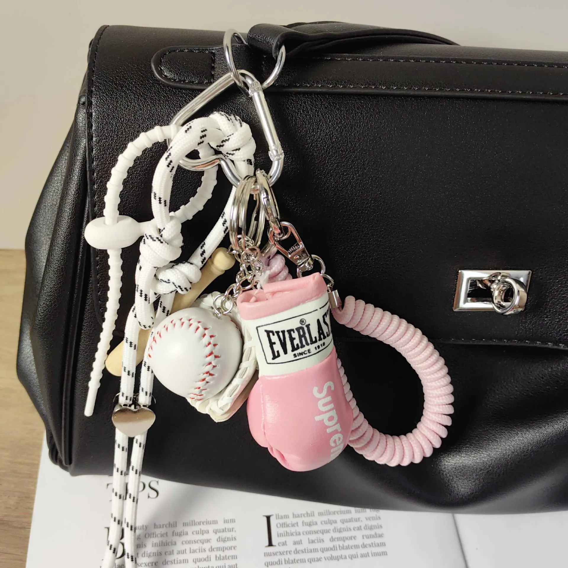 24 New Multiple Style Extremely Complicated Bag Pendants Cute Cartoon Fashionable Lovers Bag Pendant Ornaments Keychain