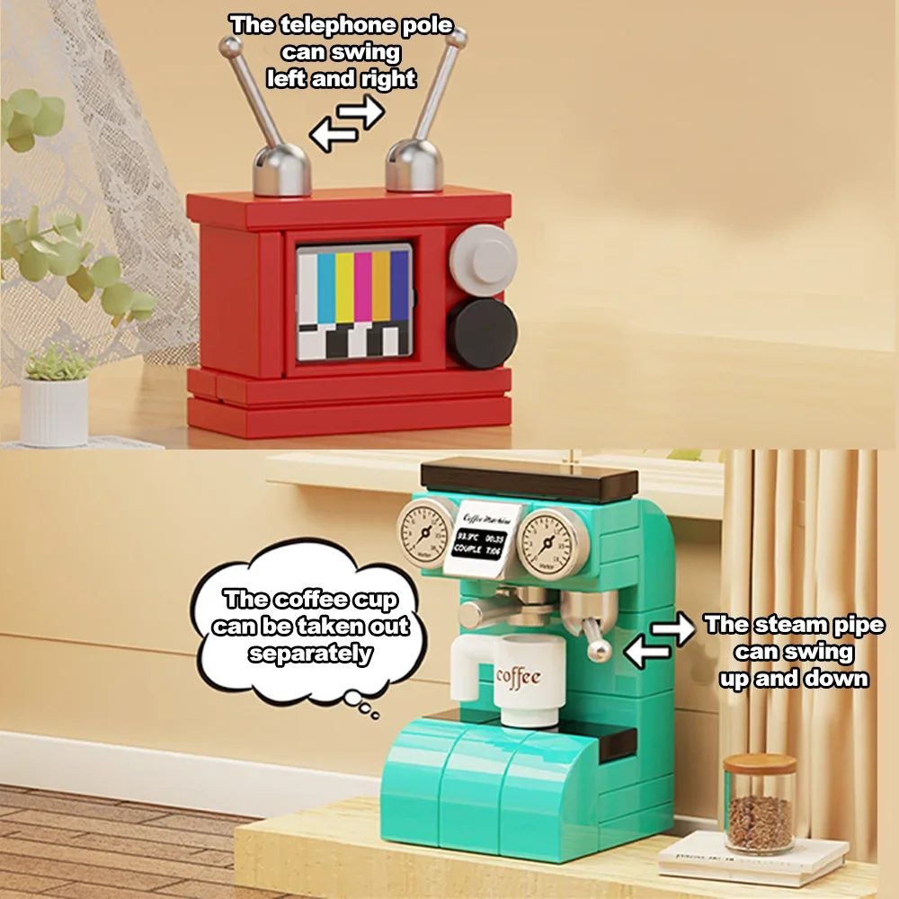 Odblokuj kreatywność swojego dziecka dzięki klockom do dekoracji scen meblowych DIY - idealny prezent do dekoracji domu