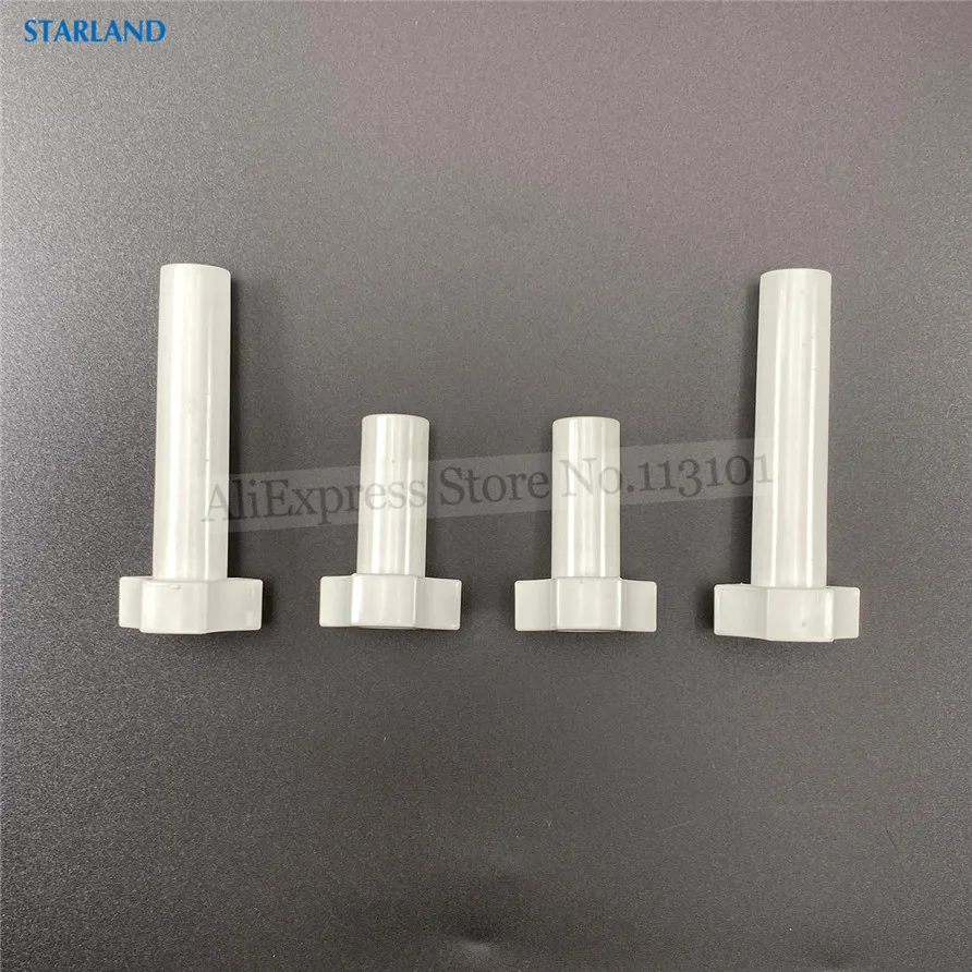 قطع غيار المسمار المكسرات اللون الأبيض لآلة الآيس كريم لينة ، 2 قصيرة و 2 مسامير الربط طويلة ، M8 استبدال نوع ، 4 في 1