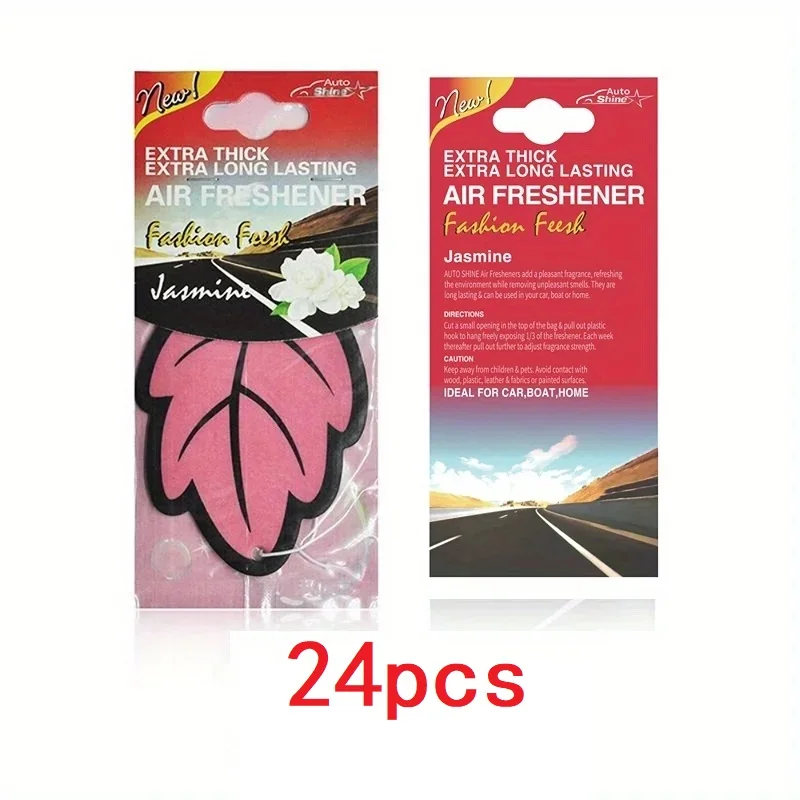 3-60 Stuks Auto Luchtverfrisser Natuurlijke Geurende Thee Papier Auto Opknoping Vanille Parfum Geur Bladvorm Auto accessoires Interieur