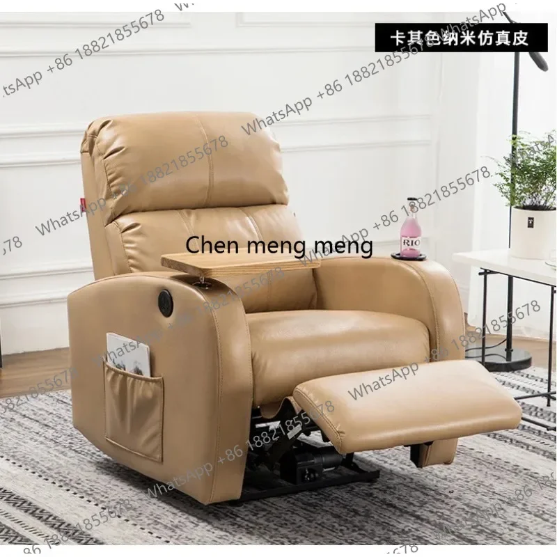 

Новинка: Диван-капсула Space Capsule, одноместный, из кожи и ткани, электрический, многофункциональный, с функцией инфузии, для приемных и лаунж-зон, с USB-зарядкой и столиком.