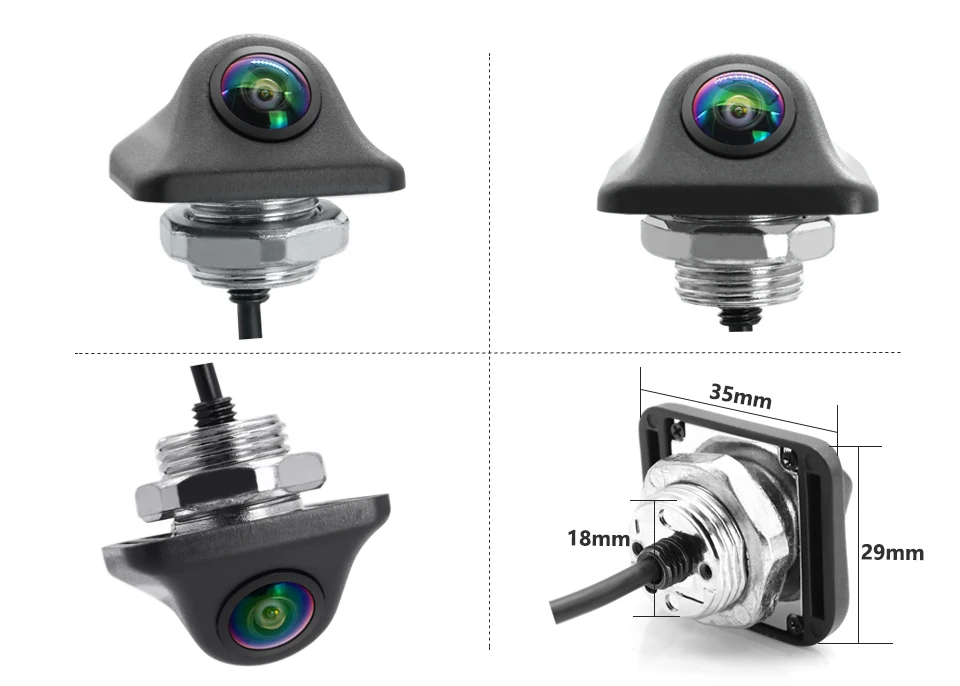 Smartour AHD 1920 x 1080P Auto-Rückfahrkamera, 180 Fisheye-Objektiv, Full HD, Nachtsicht, Fahrzeug-Rückfahrkamera, Auto-Frontkamera – Detail 9