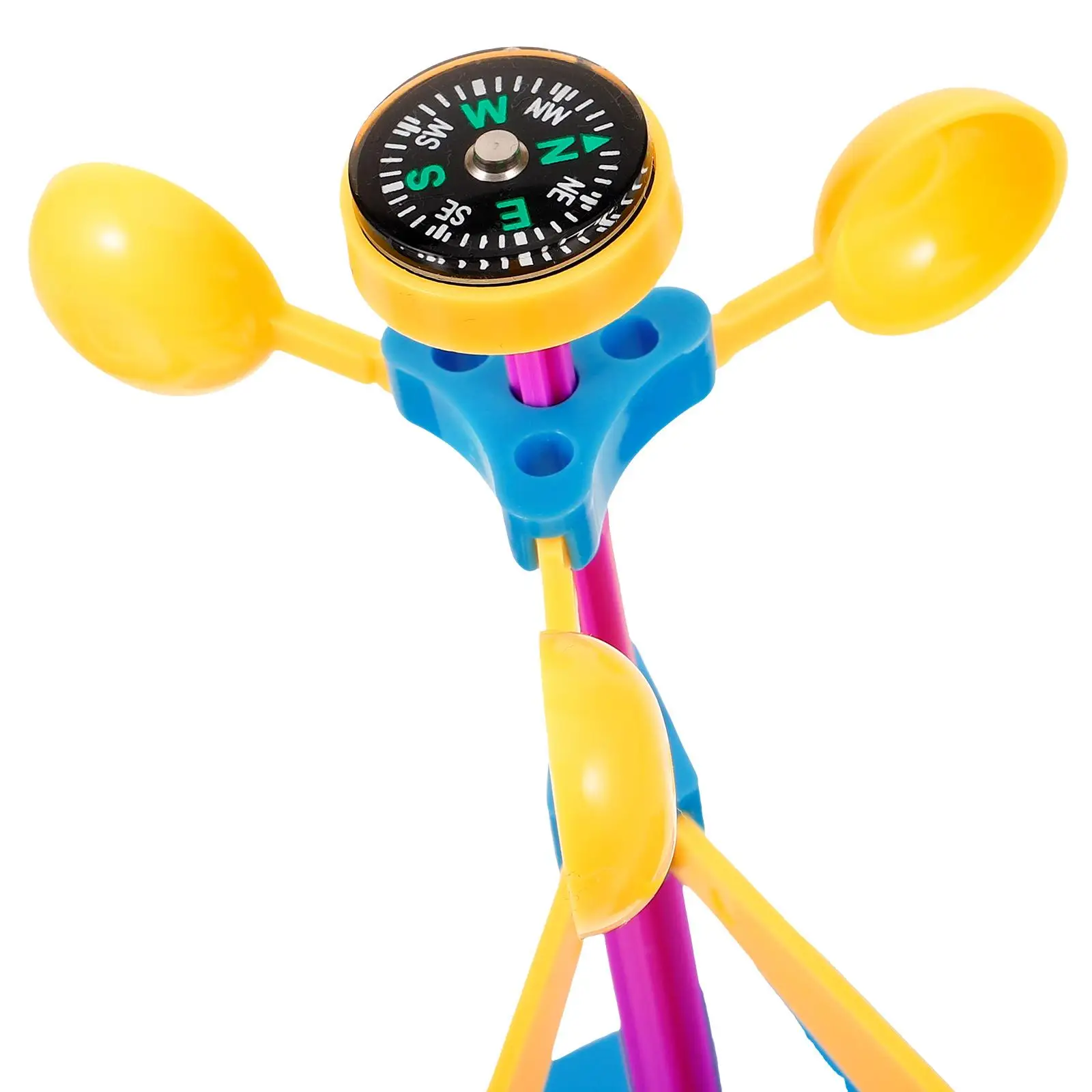 DIY ألعاب الرياح البلاستيكية تجميع الاطفال المشاريع العلمية العلوم ألعاب تعليمية لعبة تعليمية مقياس شدة الريح هدية المنزل #3