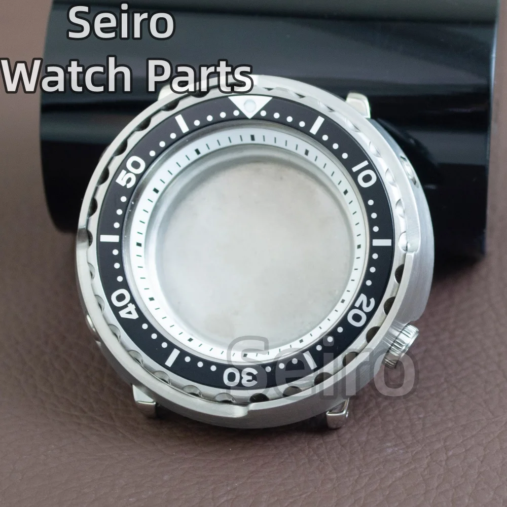 

200m Dive 47mm Stainless Steel Watch Case Sapphire Glass Waterproof For Seiko Nh35 Nh36 Movement 28.5mm Dial Tuna Men Watch Case