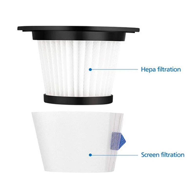 Elementos filtrantes de filtro HEPA, repuestos de aspiradora para Dibea T6 C17 T1, 8 Uds.