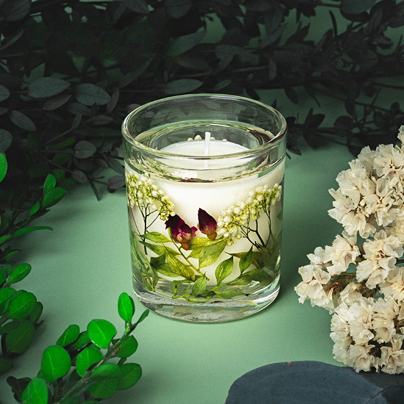 Premium Aromatherapy Candles Infused with Dried Flowers,Home Fragrance Soy Wax Candle Gift, Home  and Office Decor