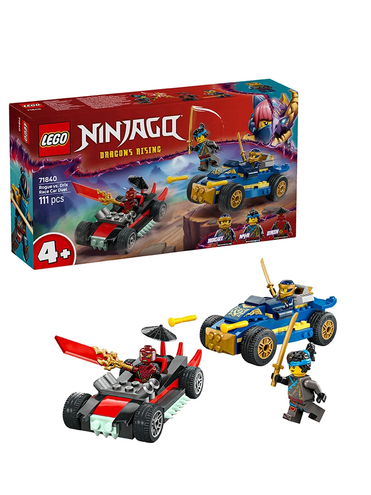 

Lego 71840 Blackened Jay and Delix Racing Showdown Ninjago Детские игрушечные строительные блоки