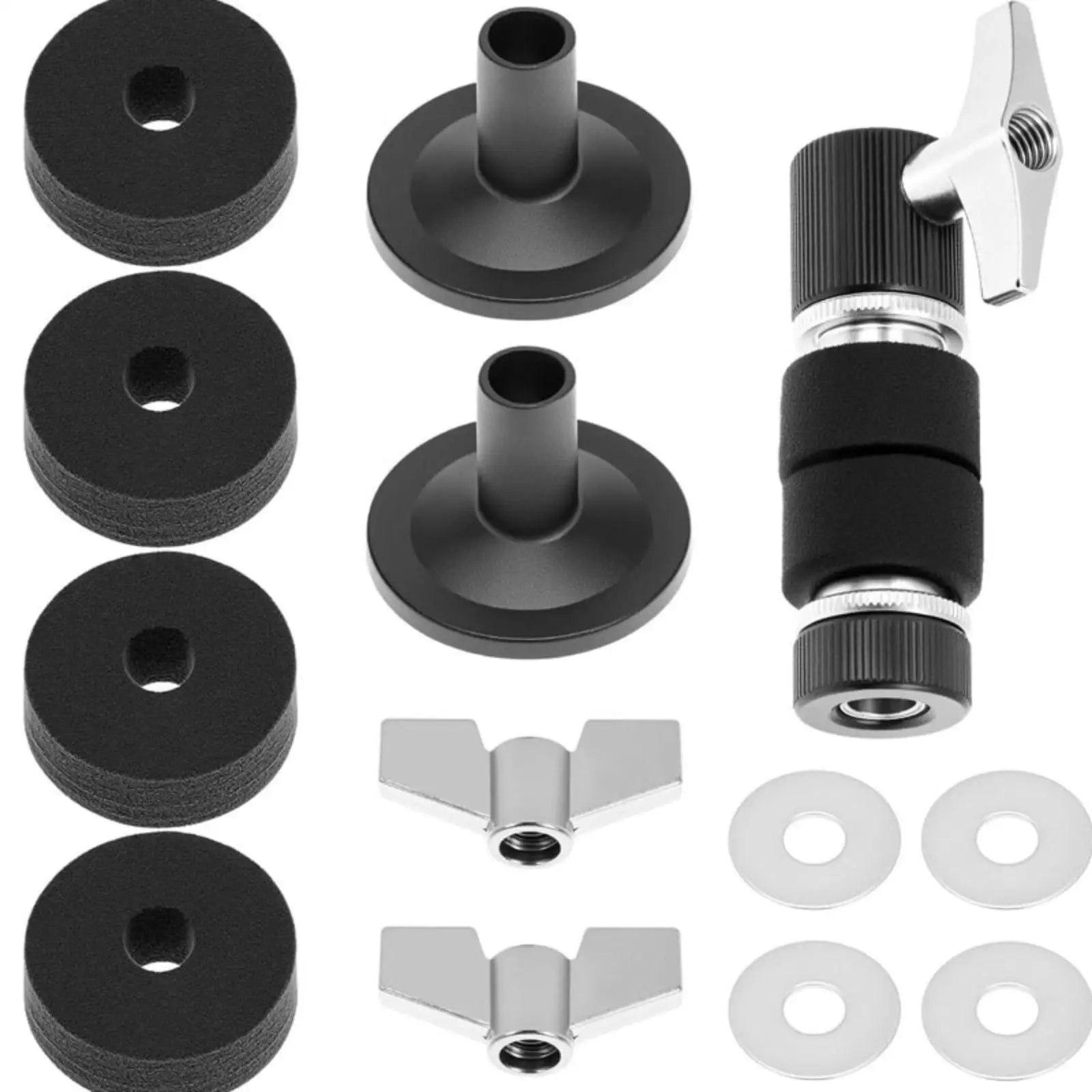 Drum Cymbal Stand Accessory Assembly Adjustable Drum Cymbal Replacement Accessory Kit Secure Stable for Drummers