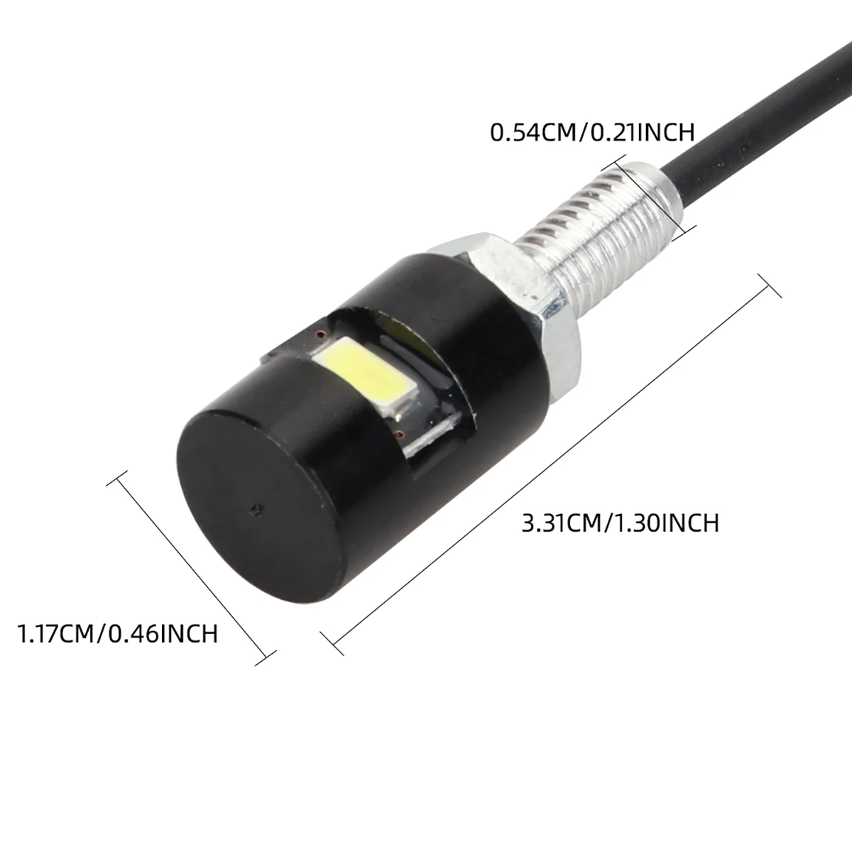 Universal Motorcycle LED Eagle Eye Shape Mini License Plate Light Turn Signal Turn Indicator Tail Rear Light Brake Fog Lamp Bulb image 6