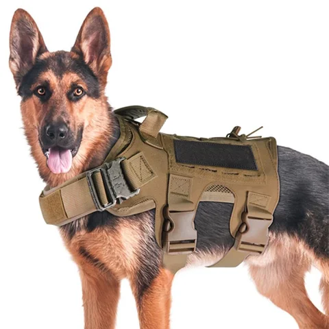 Dog Tactical Vest Breathable Waterproof Outdoor Dog Training Vest Chest Back Medium Dog Large Dog German Shepherd
