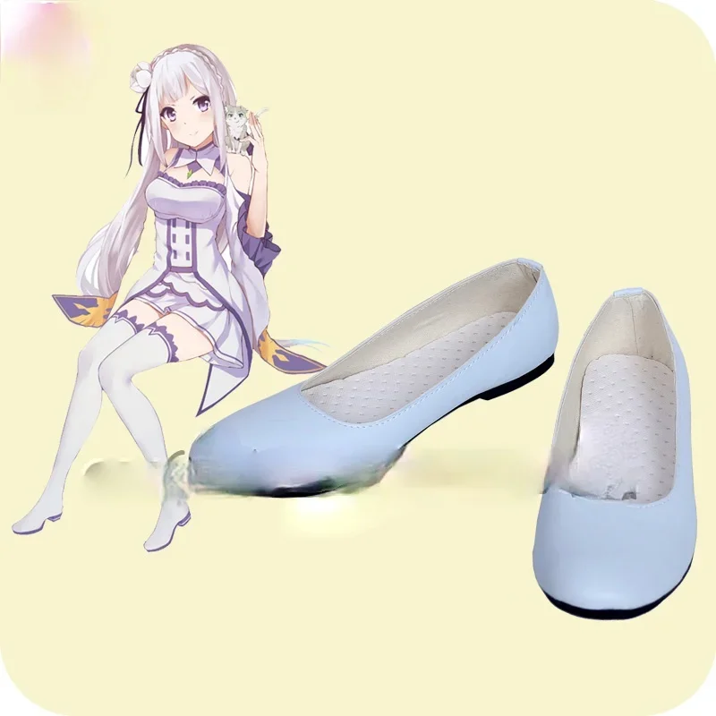 Re:Zero  Starting Life in Another World Amelia Anime Characters Shoe Cosplay Shoes Boots Party Costume Prop