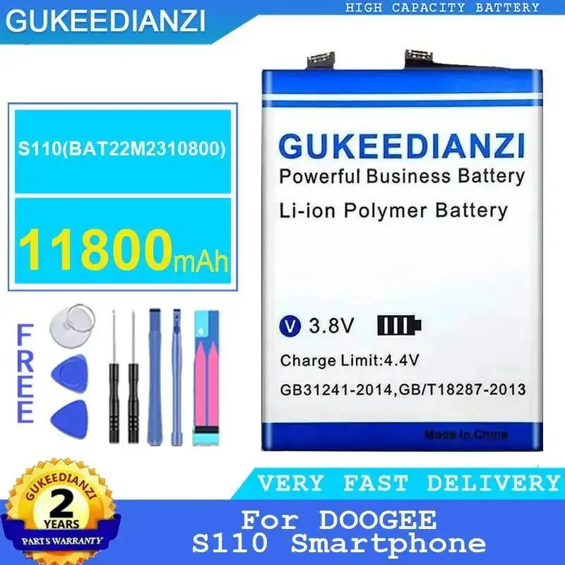 

11800Mah Mobile Phone Battery For Doogee S110 Safe BAT22M2310800 Long-Lasting