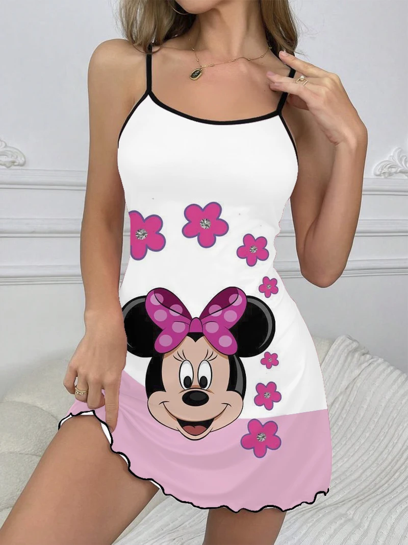 Fantasy Disney Leibchen Kleid mit kreativen Kanten Design, präsentiert modischen und eleganten Charme"