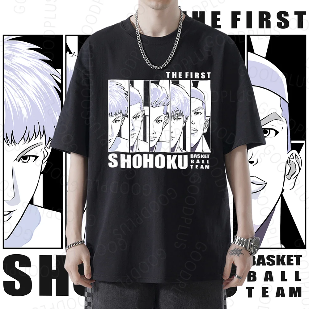 Slam Dunk Shohoku Anime T-shirts Basketball Manga Graphic Oversized Men Cotton Short Sleeve Tee Women Top Summer Couple Clothing