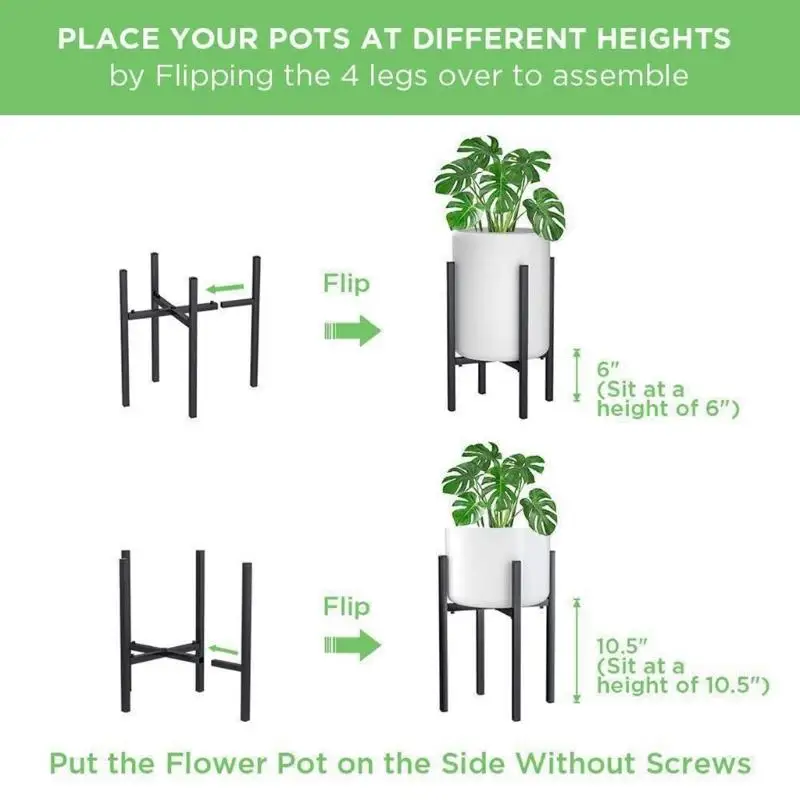 

G6KF Metal Plant Stand For Indoor Use Easy To Assemble No equipment required