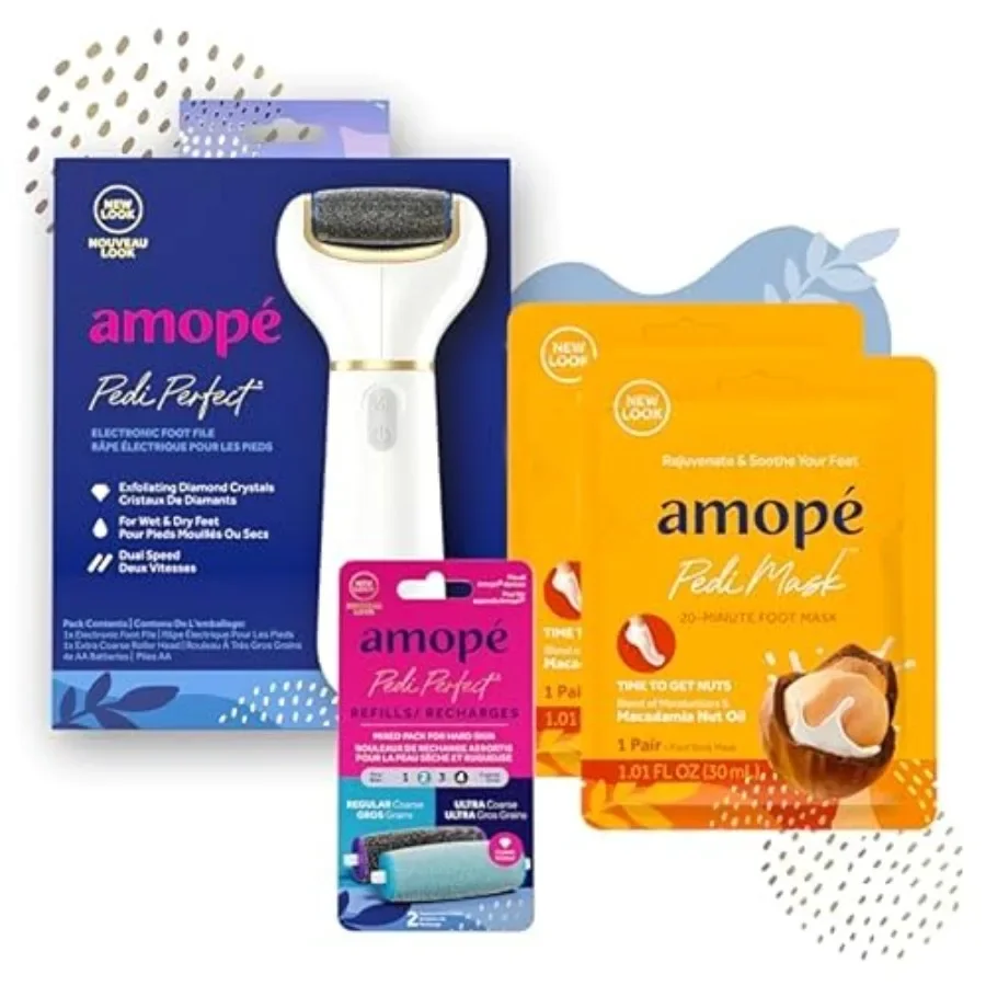 

Kit Spa Pampering Pack для самостоятельного ухода, релаксации дома. В комплект входит электрическая пилка для удаления мозолей с 2 макадами O.